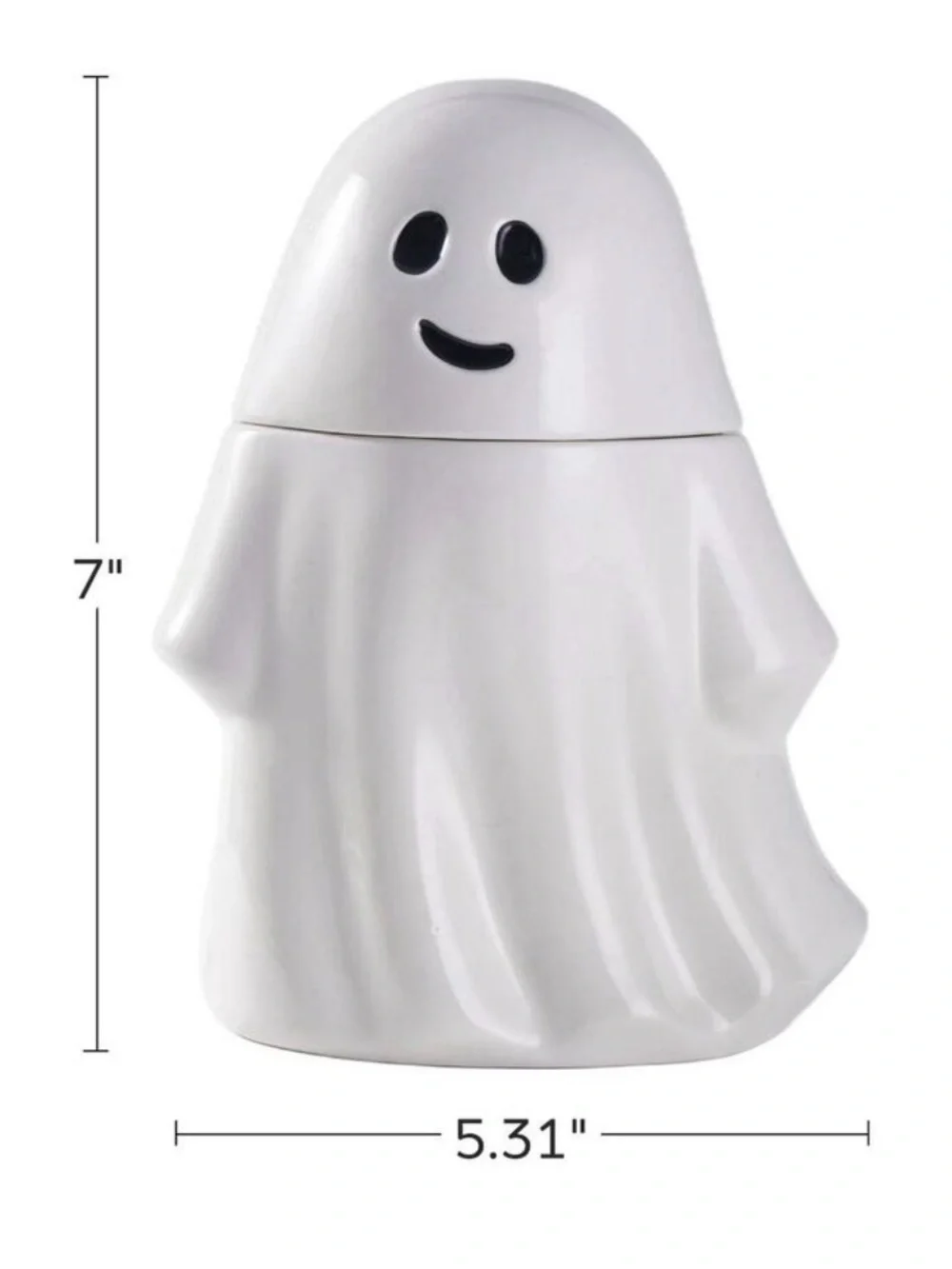 White Ghost Ceramic Soap Dispenser - Home Bath